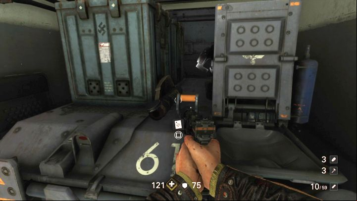 Map of the location. - Recover the New Orleans Dossier | Collectibles and secrets - Chapter 6 - A New Suit - Wolfenstein II: The New Colossus Game Guide