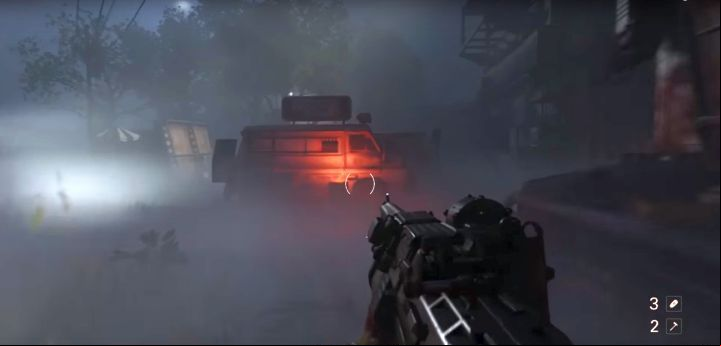 Go past this car, in order to reach the toy you seek. - Mesquite Farmhouse | Collectibles in Ubercommander Missions - Collectibles in Ubercommander Missions - Wolfenstein II: The New Colossus Game Guide