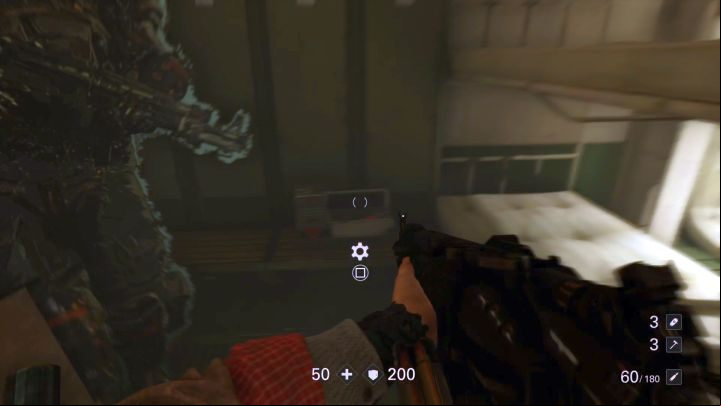Upgrade kit at the shootinfg range. - Eva s Hammer and Section F revisited | Old secrets | Collectibles - Chapter 3 - Old secrets - Wolfenstein II: The New Colossus Game Guide
