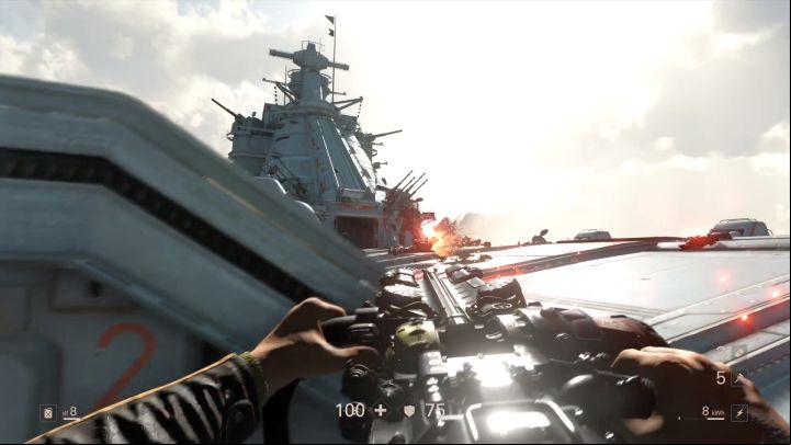 Use the new weapon during the fight with Zerstorers. - Ausmerzer | Walkthrough - Chapter 10 - Ausmerzer - Wolfenstein II: The New Colossus Game Guide