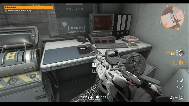 On the desk next to the computer, binders and notebooks there is a floppy disk - Secrets and collectibles in Brother 1 | Wolfenstein Youngblood - Collectibles and secrets - Wolfenstein Youngblood Guide