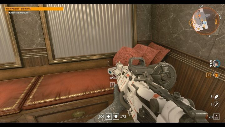 There are 3D glasses on the red sofa in the building - Secrets and collectibles in Brother 1 | Wolfenstein Youngblood - Collectibles and secrets - Wolfenstein Youngblood Guide