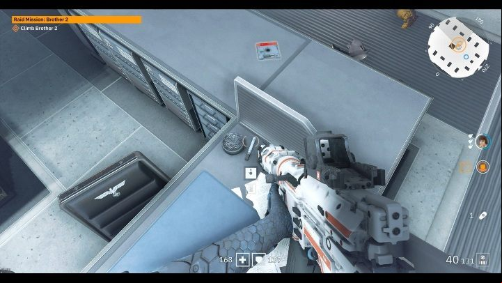 One of the disks is located in the center of the complex, in the center of the table - Secrets and collectibles in Brother 2 | Wolfenstein Youngblood - Collectibles and secrets - Wolfenstein Youngblood Guide