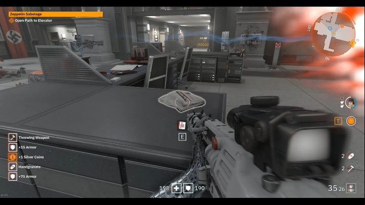 The newspaper is on the desk in the middle of the office where you fight - Secrets and collectibles in Brother 2 | Wolfenstein Youngblood - Collectibles and secrets - Wolfenstein Youngblood Guide