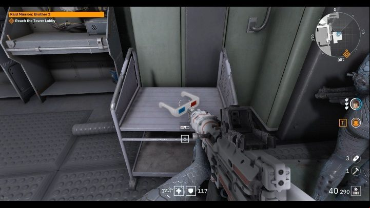 You will find 3D glasses on a small metal table in a room full of equipment - Secrets and collectibles in Brother 2 | Wolfenstein Youngblood - Collectibles and secrets - Wolfenstein Youngblood Guide