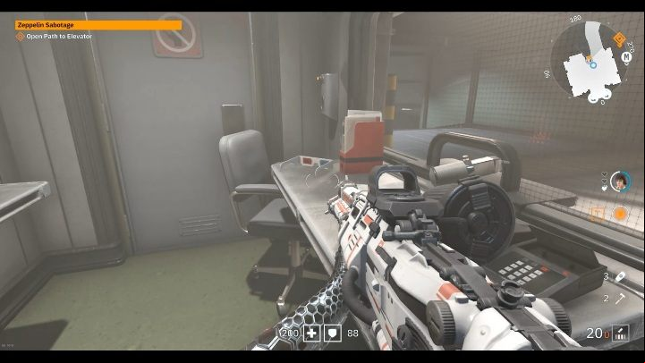 You will find 3D glasses in the closed reception room - Secrets and collectibles in Brother 2 | Wolfenstein Youngblood - Collectibles and secrets - Wolfenstein Youngblood Guide