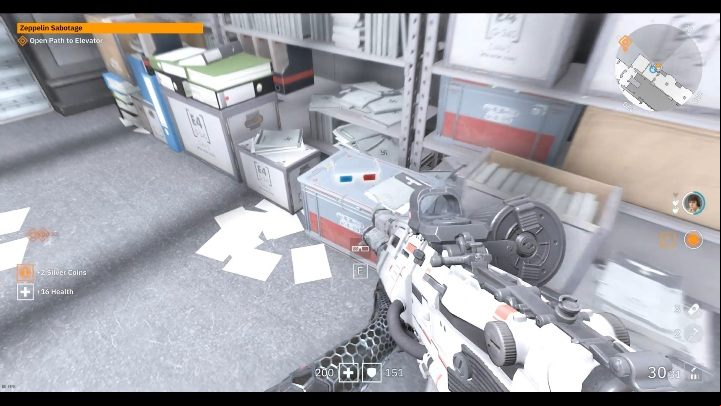 Youll find glasses in a room full of papers and documents - Secrets and collectibles in Brother 2 | Wolfenstein Youngblood - Collectibles and secrets - Wolfenstein Youngblood Guide