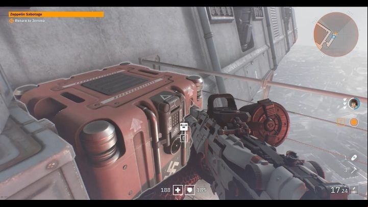 Youll find a box on one of the left balconies - Secrets and collectibles in Brother 2 | Wolfenstein Youngblood - Collectibles and secrets - Wolfenstein Youngblood Guide