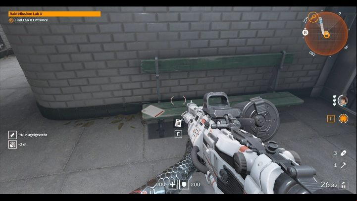In front of the building you will find a green, wooden bench - Secrets and collectibles in Lab X | Wolfenstein Youngblood - Collectibles and secrets - Wolfenstein Youngblood Guide