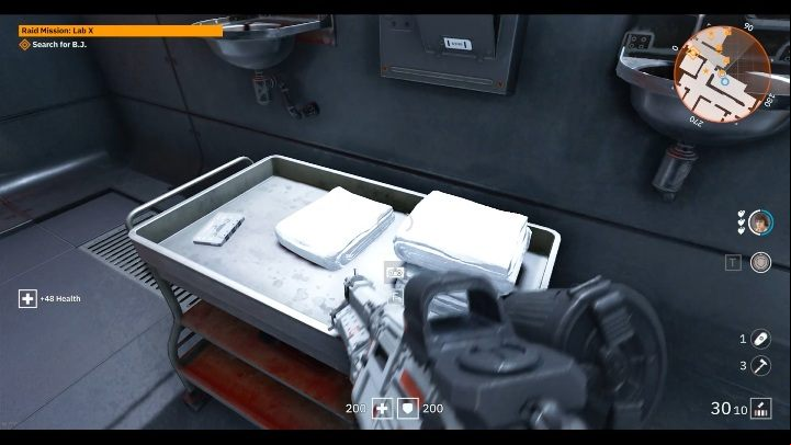 In one of the bathrooms in the lab, youll find a towel chair - Secrets and collectibles in Lab X | Wolfenstein Youngblood - Collectibles and secrets - Wolfenstein Youngblood Guide