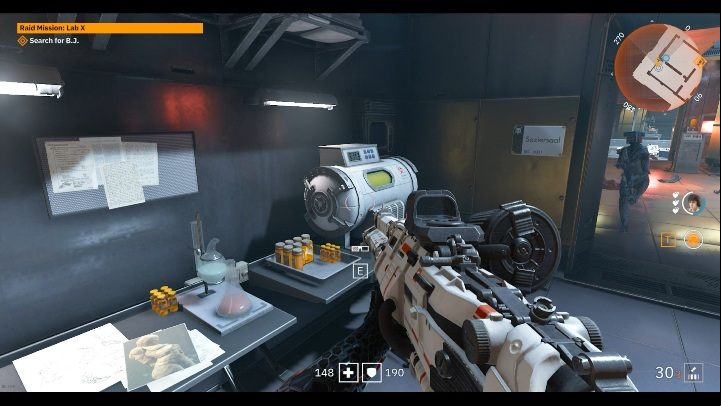 In the room with drugs and machines you will find one pair of glasses - Secrets and collectibles in Lab X | Wolfenstein Youngblood - Collectibles and secrets - Wolfenstein Youngblood Guide