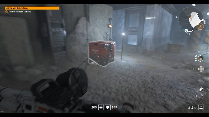 The box is located on the left side of the room, next to the door - Secrets and collectibles in Lab X | Wolfenstein Youngblood - Collectibles and secrets - Wolfenstein Youngblood Guide