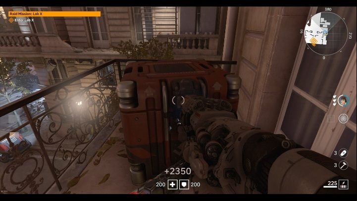 Youll find this crate on the balcony before you enter the lab - Secrets and collectibles in Lab X | Wolfenstein Youngblood - Collectibles and secrets - Wolfenstein Youngblood Guide