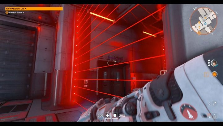 In order to get this chest, you have to open the door with an electric weapon - Secrets and collectibles in Lab X | Wolfenstein Youngblood - Collectibles and secrets - Wolfenstein Youngblood Guide