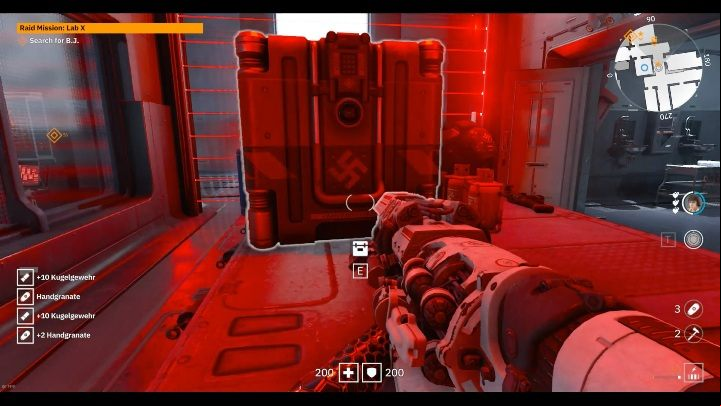 In the opened room you will find a crate - Secrets and collectibles in Lab X | Wolfenstein Youngblood - Collectibles and secrets - Wolfenstein Youngblood Guide