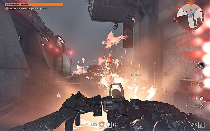 In addition to the main boss, you need to defeat at least 1 Diesel Supersoldaten and auxiliary drones - Bruder 2 Ubergarde | Bosses in Wolfenstein Youngblood - Bosses and mini-bosses - Wolfenstein Youngblood Guide