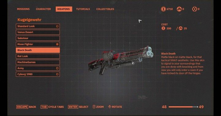 , this cosmetic change costs money - Weapons upgrades in Wolfenstein Youngblood - Basics - Wolfenstein Youngblood Guide
