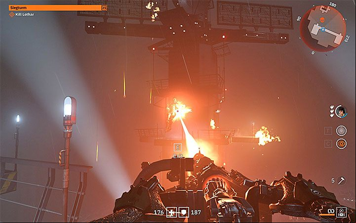 In the area there are some stationary cannons - General Lothar - final boss in Wolfenstein Youngblood - Bosses and mini-bosses - Wolfenstein Youngblood Guide
