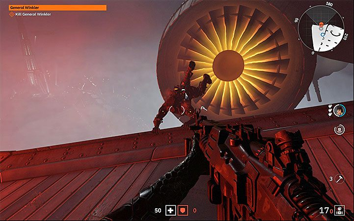 The final stage of the battle will move to the street - General Winkler | Bosses in Wolfenstein Youngblood - Bosses and mini-bosses - Wolfenstein Youngblood Guide