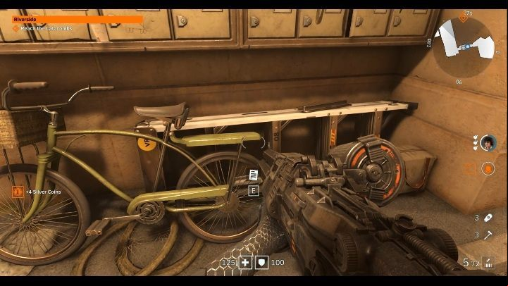 Another document can be found on the green bicycle - Secrets and collectibles in Riverside | Wolfenstein Youngblood - Collectibles and secrets - Wolfenstein Youngblood Guide