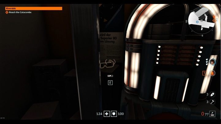 These glasses are behind a shop window - Secrets and collectibles in Riverside | Wolfenstein Youngblood - Collectibles and secrets - Wolfenstein Youngblood Guide