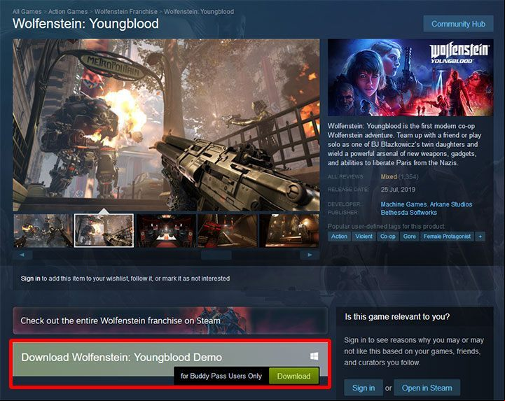 Yes, but its not available to everyone - Wolfenstein Youngblood Guide