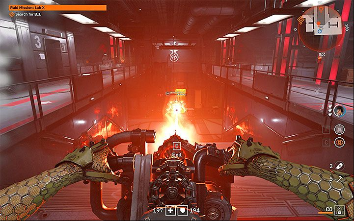 This part of Laboratory X is patrolled by the mighty Zerstorer - Raid Mission Lab X | Wolfenstein Youngblood Walkthrough - Main story - Wolfenstein Youngblood Guide