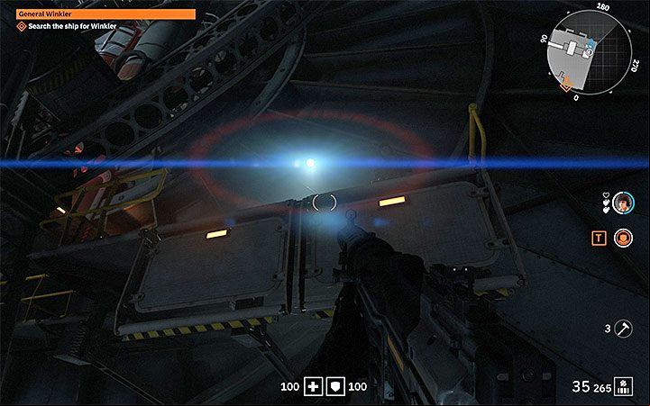 You will find yourself in the elevator shaft where you have to start using Power Transitions for the first time - Der Nachtfalter | Wolfenstein Youngblood Walkthrough - Main story - Wolfenstein Youngblood Guide