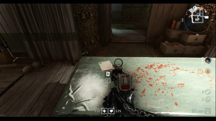 Theres another document waiting for you at the doctors table - Secrets and collectibles in Catacombs | Wolfenstein Youngblood - Collectibles and secrets - Wolfenstein Youngblood Guide