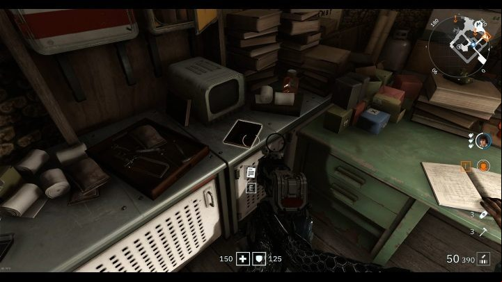 In the same office, right behind the doctor, there is another readable - Secrets and collectibles in Catacombs | Wolfenstein Youngblood - Collectibles and secrets - Wolfenstein Youngblood Guide