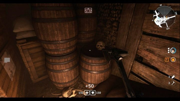 In one of the rooms, at the top of the subway, you will find a many barrels - Secrets and collectibles in Catacombs | Wolfenstein Youngblood - Collectibles and secrets - Wolfenstein Youngblood Guide