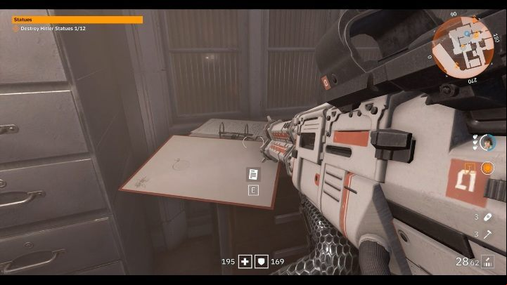 A note is waiting for you under the red binder - Secrets and collectibles in Little Berlin | Wolfenstein Youngblood - Collectibles and secrets - Wolfenstein Youngblood Guide