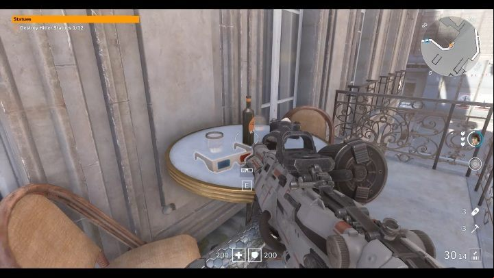 These glasses are waiting for you on a small table on the balcony - Secrets and collectibles in Little Berlin | Wolfenstein Youngblood - Collectibles and secrets - Wolfenstein Youngblood Guide