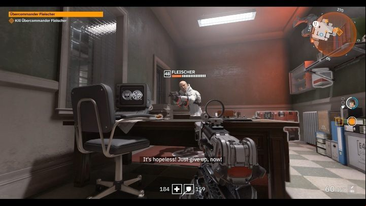 This chest can only be acquired during or after the Ubercommander Fleischer mission - Secrets and collectibles in Little Berlin | Wolfenstein Youngblood - Collectibles and secrets - Wolfenstein Youngblood Guide