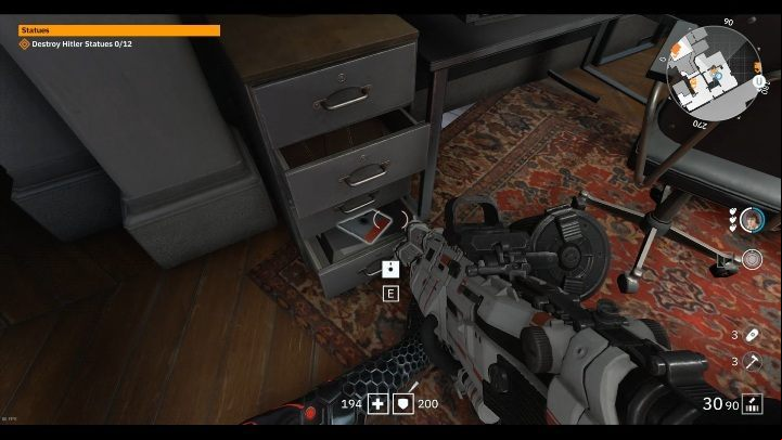 The floppy disk is in a metal box at the bottom - Secrets and collectibles in Viktory Boulevard | Wolfenstein Youngblood - Collectibles and secrets - Wolfenstein Youngblood Guide