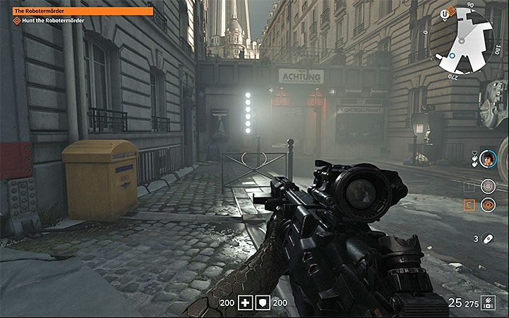 Whos commissioning the mission: Talk to Anais Fontaine at the catacombs - resistances hiding place - The Robotermorder | Wolfenstein Youngblood Walkthrough - Side missions - Wolfenstein Youngblood Guide