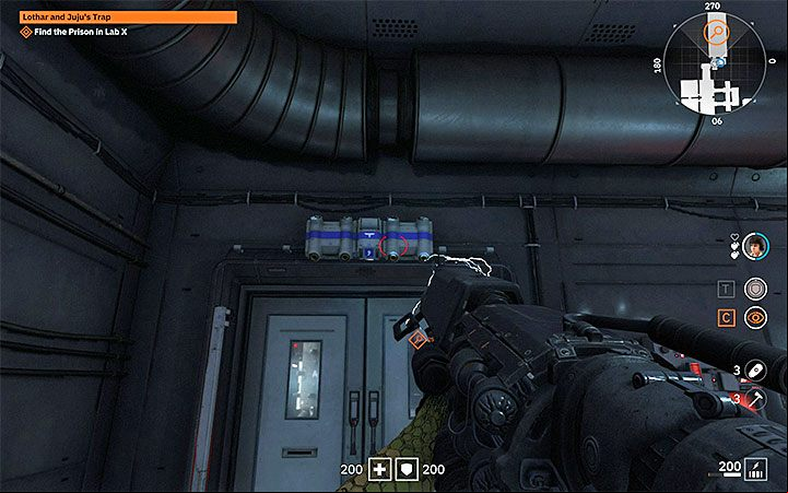 Move towards the room with the sphere - Lothar and Jujus Trap | Wolfenstein Youngblood Walkthrough - Side missions - Wolfenstein Youngblood Guide