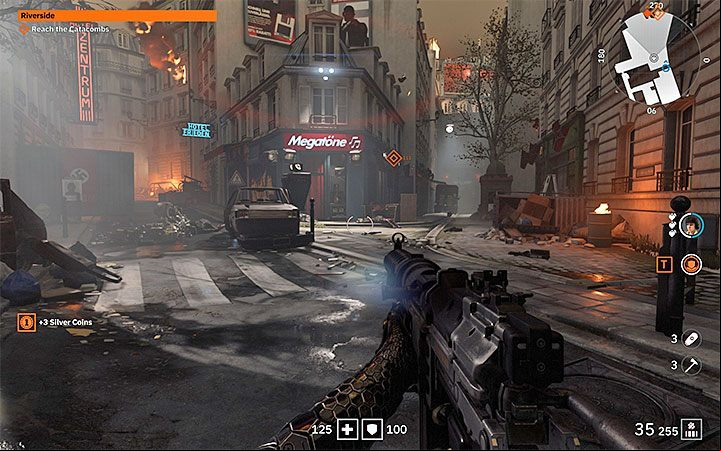 Wolfenstein: Youngblood rewards with many bonuses for exploring the area - Starting Tips for Wolfenstein Youngblood - Basics - Wolfenstein Youngblood Guide