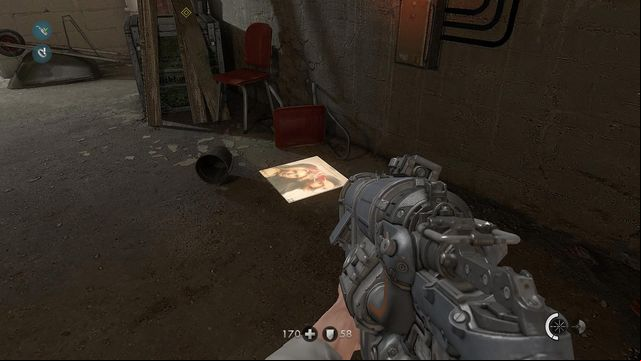 After the fight with the Nazis, on the ground - New Tactics - Secrets - Wolfenstein: The New Order - Game Guide and Walkthrough