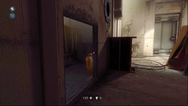 To get this one, you first need to talk to Klaus about the case - The New House - Secrets - Wolfenstein: The New Order - Game Guide and Walkthrough