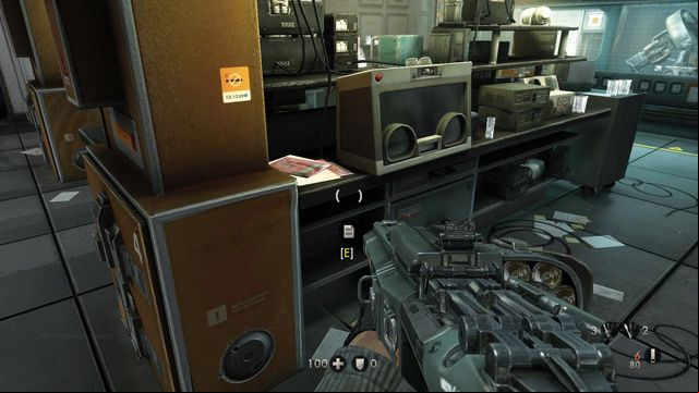 On the table with strange devices - London Nautica - Secrets - Wolfenstein: The New Order - Game Guide and Walkthrough
