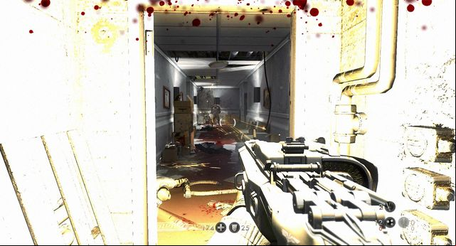 Fight in the corridor of office rooms - Return to London Nautica - Main missions - Wolfenstein: The New Order - Game Guide and Walkthrough