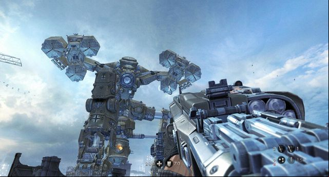 London Monitor fight - shoot the eye - Return to London Nautica - Main missions - Wolfenstein: The New Order - Game Guide and Walkthrough