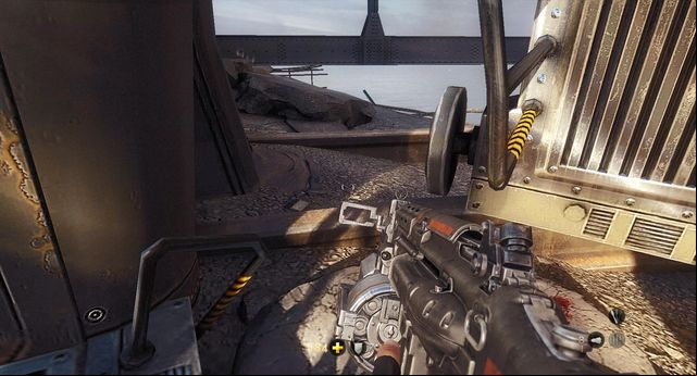 Get in between - Gibraltar Bridge - Secrets - Wolfenstein: The New Order - Game Guide and Walkthrough