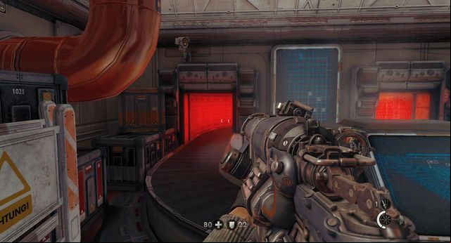 In this vent - Moon Base - Secrets - Wolfenstein: The New Order - Game Guide and Walkthrough