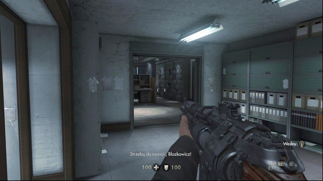 When you have collected enough supplies and are ready to move on, approach the radio in the middle of the bigger room, and use it - Prologue - Walkthrough - Wolfenstein: The Old Blood - Game Guide and Walkthrough