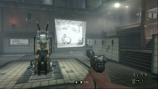 Once you have collected all the things you need, head to the corridor on the other side of the hall and use the entrance - Chapter 3 -Wolfenstein Keep - Walkthrough - Wolfenstein: The Old Blood - Game Guide and Walkthrough