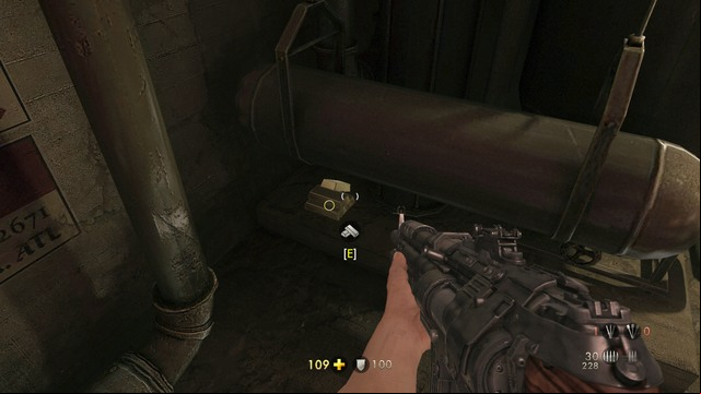 Piece of gold #24 - Chapter 3 -Wolfenstein Keep - Secrets - Wolfenstein: The Old Blood - Game Guide and Walkthrough
