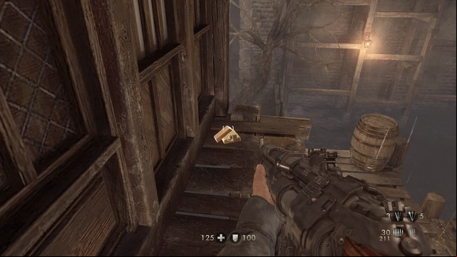 Piece of gold #52 - Chapter 7 - Old Town - Secrets - Wolfenstein: The Old Blood - Game Guide and Walkthrough