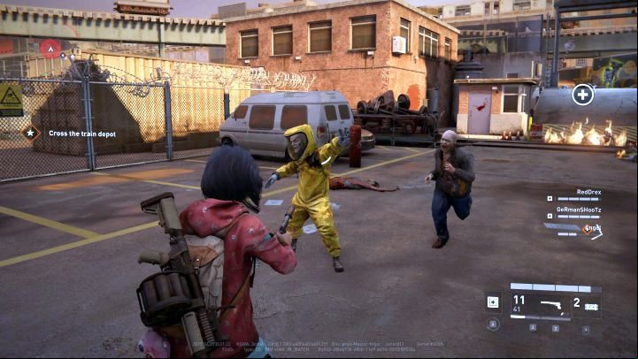 The Hazmat wearing his distinctive suit. - Types of enemies in World War Z - Gameplay basics - World War Z Guide